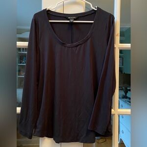 Women’s Athleta Black Scoop Neck Long Sleeve Top Size M/P